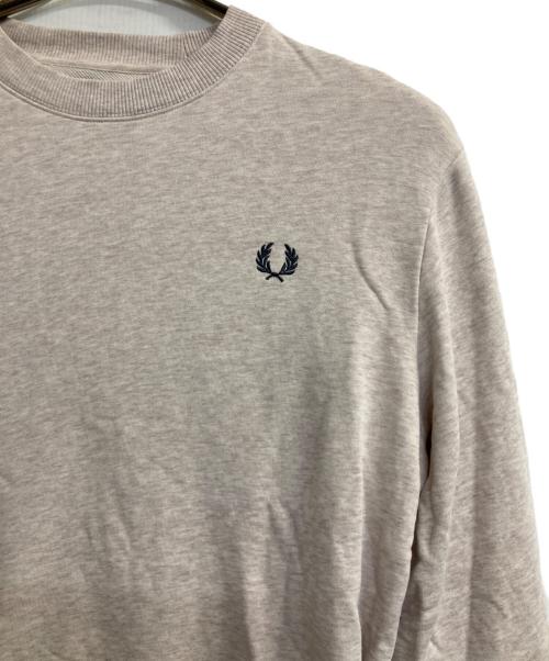 FRED PERRY（フレッドペリー）FRED PERRY (フレッドペリー) Crew Neck Sweatshirt/クルーネックスウェット ベージュ サイズ:Ｍの古着・服飾アイテム