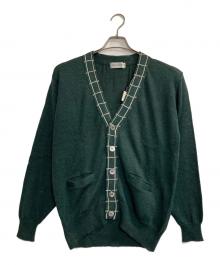 Burberry's（バーバリーズ）の古着「リネンブレンドニットカーディガン」｜グリーン
