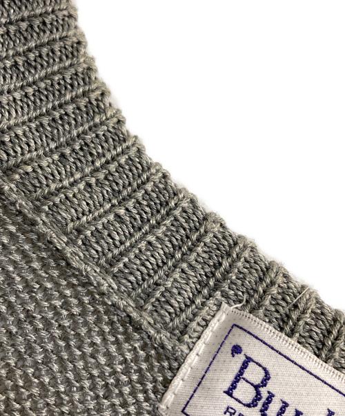 Burberry's（バーバリーズ）Burberry's (バーバリーズ) Vネックケーブルニット グレー サイズ:Ｌの古着・服飾アイテム