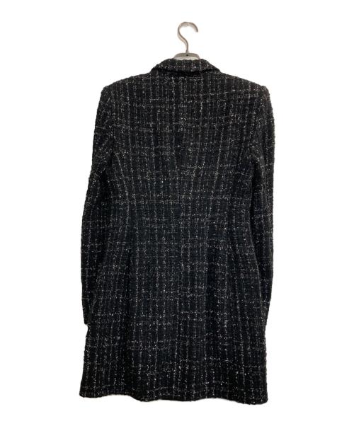 BOSS（ボス）BOSS (ボス) tweed mini dress/ツイードミニドレス ブラック サイズ:記載なし(実寸サイズ参考)の古着・服飾アイテム