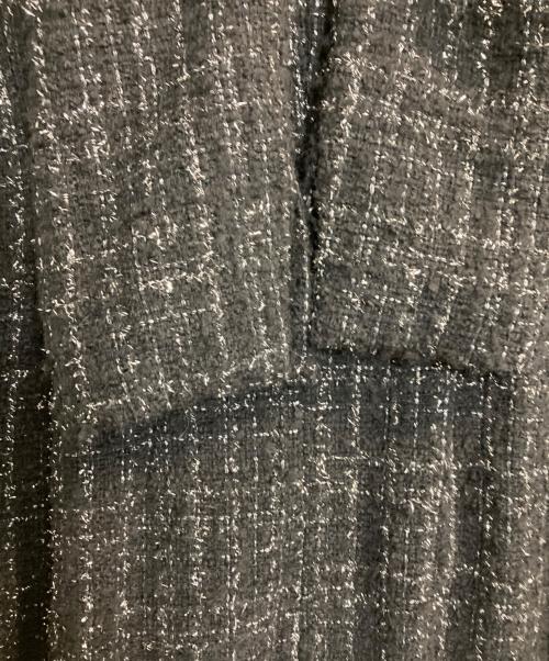 BOSS（ボス）BOSS (ボス) tweed mini dress/ツイードミニドレス ブラック サイズ:記載なし(実寸サイズ参考)の古着・服飾アイテム