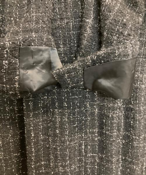 BOSS（ボス）BOSS (ボス) tweed mini dress/ツイードミニドレス ブラック サイズ:記載なし(実寸サイズ参考)の古着・服飾アイテム
