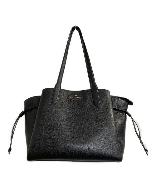 Kate Spade（ケイトスペード）Kate Spade (ケイトスペード) レザートートバッグ ブラックの古着・服飾アイテム