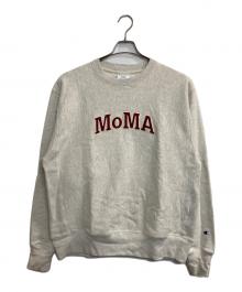 Champion×MoMA（チャンピオン×モマ）の古着「CREW NECK REVERSE WEAVE SWEAT SHIRTS」｜オートミール