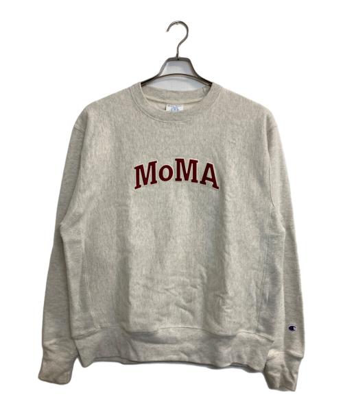 Champion（チャンピオン）Champion (チャンピオン) MoMA (モマ) CREW NECK REVERSE WEAVE SWEAT SHIRTS オートミール サイズ:Ⅼの古着・服飾アイテム
