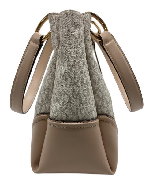 MICHAEL KORS（マイケルコース）MICHAEL KORS (マイケルコース) ニコル ラージ ショルダー トート ホワイトの古着・服飾アイテム
