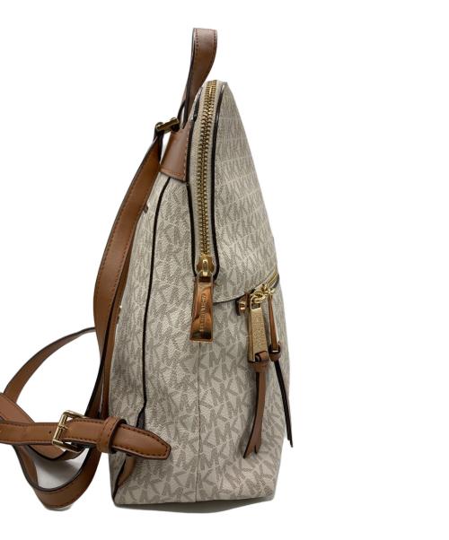 MICHAEL KORS（マイケルコース）MICHAEL KORS (マイケルコース) Rhea ミディアム スリム バックパック アイボリーの古着・服飾アイテム