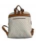 MICHAEL KORS (マイケルコース) Rhea ミディアム スリム バックパック アイボリー：12000円