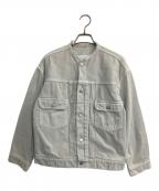 L'ATELIER DENIM D'IENAラトリエ デニム ディエナ）の古着「カットオフデニムトラッカージャケット」｜グレー