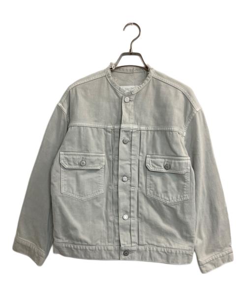 L'ATELIER DENIM D'IENA（ラトリエ デニム ディエナ）L'ATELIER DENIM D'IENA (ラトリエ デニム ディエナ) カットオフデニムトラッカージャケット グレー サイズ:38の古着・服飾アイテム
