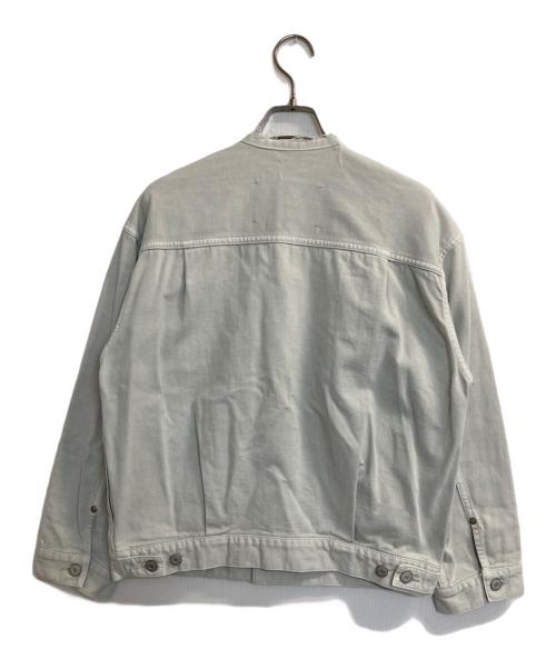 L'ATELIER DENIM D'IENA（ラトリエ デニム ディエナ）L'ATELIER DENIM D'IENA (ラトリエ デニム ディエナ) カットオフデニムトラッカージャケット グレー サイズ:38の古着・服飾アイテム