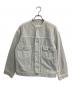 L'ATELIER DENIM D'IENA（ラトリエ デニム ディエナ）の古着「カットオフデニムトラッカージャケット」｜グレー