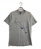 stussy×WTAPSステューシー×ダブルタップス）の古着「DRIP TECHNIQUE T-Shirt」｜グレー
