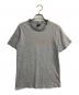 stussy（ステューシー）の古着「ステッチロゴTシャツ」｜グレー×オレンジ