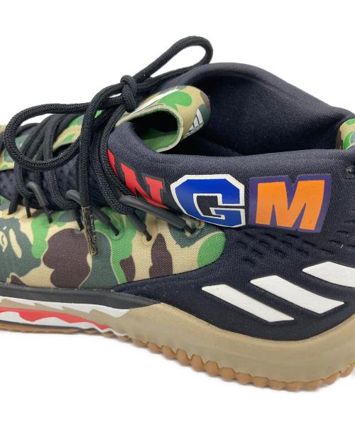 A BATHING APE（アベイシングエイプ）A BATHING APE (アベイシングエイプ) adidas (アディダス) DAME4 カーキ サイズ:US9の古着・服飾アイテム