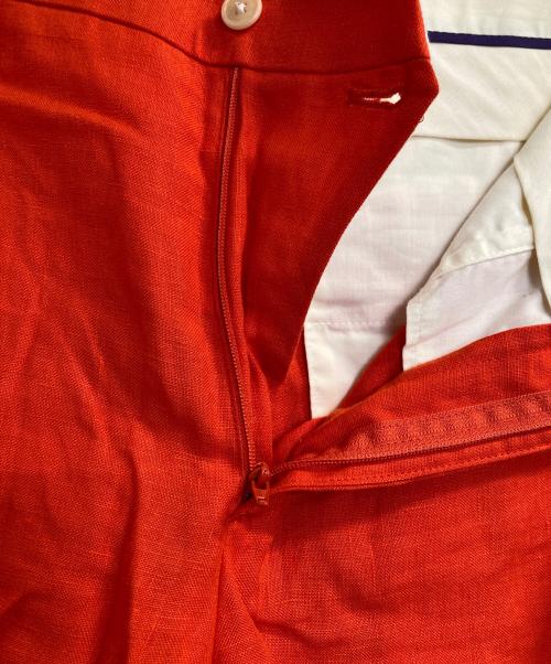 RALPH LAUREN（ラルフローレン）RALPH LAUREN (ラルフローレン) リネンハーフパンツ オレンジ サイズ:32の古着・服飾アイテム