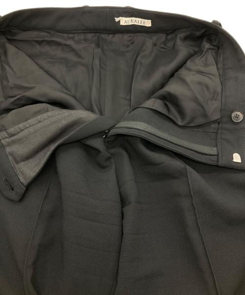 AURALEE（オーラリー）AURALEE (オーラリー) TENSE WOOL DOUBLE CLOTH SLACKS ブラック サイズ:1の古着・服飾アイテム