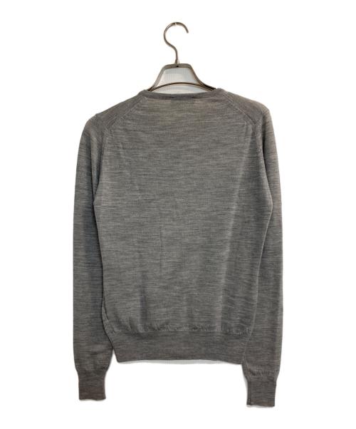 JOHN SMEDLEY（ジョンスメドレー）JOHN SMEDLEY (ジョンスメドレー) ウールニットカーディガン グレー サイズ:Sの古着・服飾アイテム