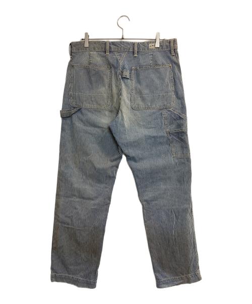 POLO RALPH LAUREN（ポロ・ラルフローレン）POLO RALPH LAUREN (ポロ・ラルフローレン) USED加工 ヒッコリーペインターパンツ ブルー×ホワイト サイズ:33/22の古着・服飾アイテム