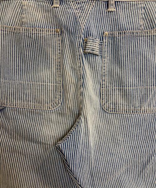 POLO RALPH LAUREN（ポロ・ラルフローレン）POLO RALPH LAUREN (ポロ・ラルフローレン) USED加工 ヒッコリーペインターパンツ ブルー×ホワイト サイズ:33/22の古着・服飾アイテム