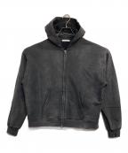 WYM LIDNMウィム バイ リドム）の古着「HEAVY OZ DOUBLE ZIP PARKA」｜ブラック