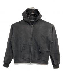 WYM LIDNM（ウィム バイ リドム）の古着「HEAVY OZ DOUBLE ZIP PARKA」｜ブラック