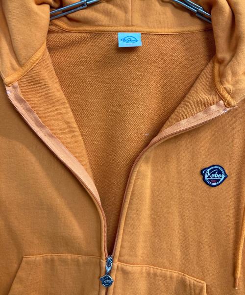 KEBOZ（ケボズ）KEBOZ (ケボズ) BB SMALL WAPPEN SWEAT FULL ZIP HOODIE オレンジ サイズ:Mの古着・服飾アイテム