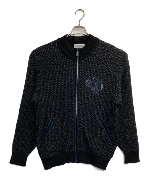 GREENCLUBS（グリーンクラブ）GREENCLUBS (グリーンクラブ) 90s スヌーピージップアップニット ブラック サイズ:4の古着・服飾アイテム