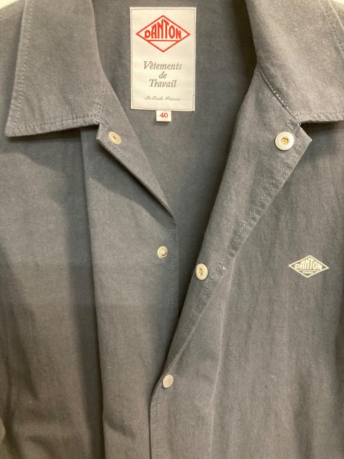 DANTON（ダントン）DANTON (ダントン) コットンリネンカバーオールシャツ ネイビー サイズ:40の古着・服飾アイテム
