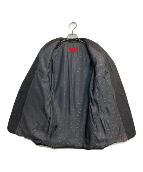 HUGO BOSS（ヒューゴ ボス）HUGO BOSS (ヒューゴ ボス) ウールテーラードジャケット グレー サイズ:記載なし(実寸サイズ参考)の古着・服飾アイテム
