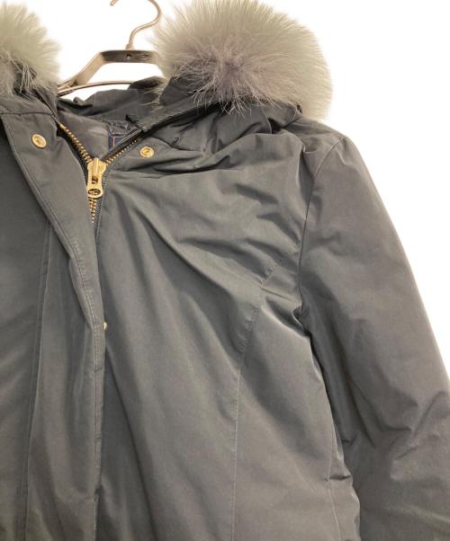 WOOLRICH（ウールリッチ）WOOLRICH (ウールリッチ) BOWBRIDGE COAT/ファー付ダウンコート ブラック サイズ:ＸＳの古着・服飾アイテム