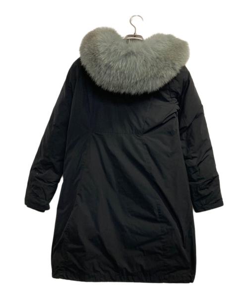 WOOLRICH（ウールリッチ）WOOLRICH (ウールリッチ) BOWBRIDGE COAT/ファー付ダウンコート ブラック サイズ:ＸＳの古着・服飾アイテム
