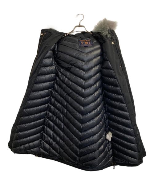 WOOLRICH（ウールリッチ）WOOLRICH (ウールリッチ) BOWBRIDGE COAT/ファー付ダウンコート ブラック サイズ:ＸＳの古着・服飾アイテム
