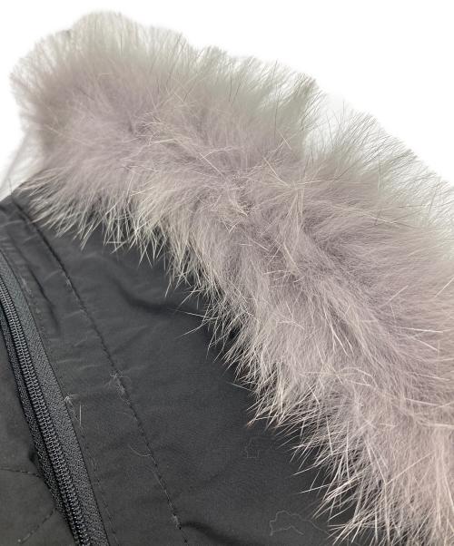 WOOLRICH（ウールリッチ）WOOLRICH (ウールリッチ) BOWBRIDGE COAT/ファー付ダウンコート ブラック サイズ:ＸＳの古着・服飾アイテム