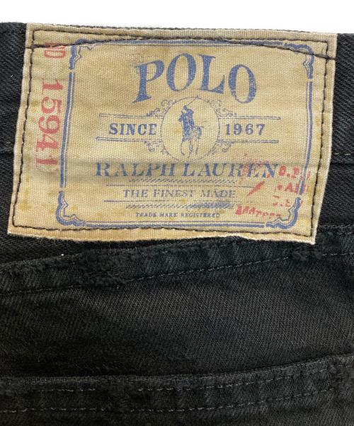 POLO RALPH LAUREN（ポロ・ラルフローレン）POLO RALPH LAUREN (ポロ・ラルフローレン) ボタンフライデニムパンツ ブラック サイズ:W34×L32の古着・服飾アイテム