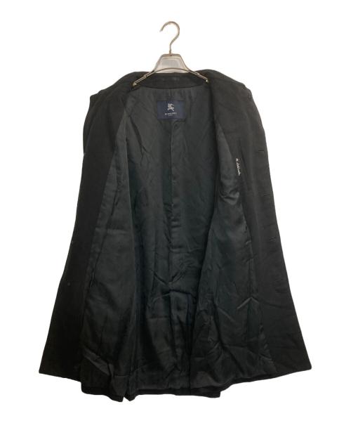 BURBERRY LONDON（バーバリーロンドン）BURBERRY LONDON (バーバリーロンドン) カシミヤシルクステンカラーコート ブラック サイズ:ＸＬの古着・服飾アイテム