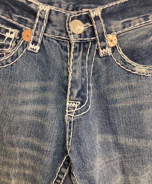 TRUE RELIGION（トゥルー レリジョン）TRUE RELIGION (トゥルー レリジョン) JOEY SUPER/ステッチデニムフレアパンツ インディゴ サイズ:30の古着・服飾アイテム