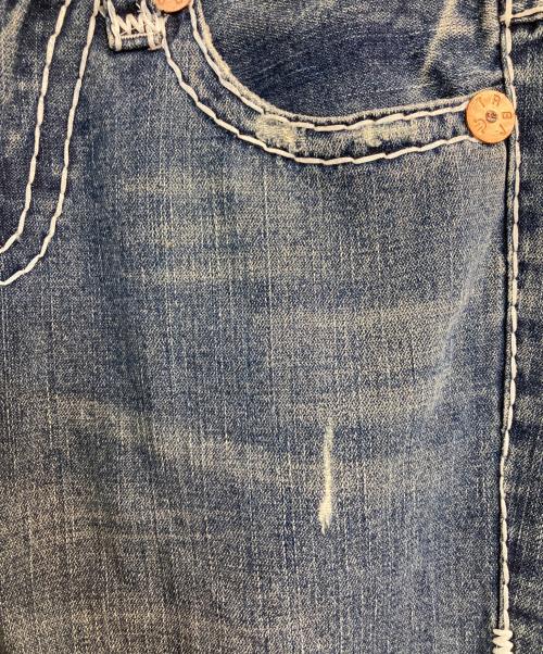 TRUE RELIGION（トゥルー レリジョン）TRUE RELIGION (トゥルー レリジョン) JOEY SUPER/ステッチデニムフレアパンツ インディゴ サイズ:30の古着・服飾アイテム