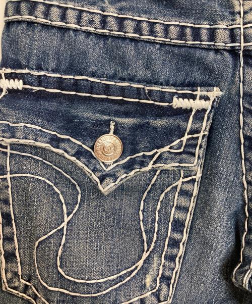 TRUE RELIGION（トゥルー レリジョン）TRUE RELIGION (トゥルー レリジョン) JOEY SUPER/ステッチデニムフレアパンツ インディゴ サイズ:30の古着・服飾アイテム