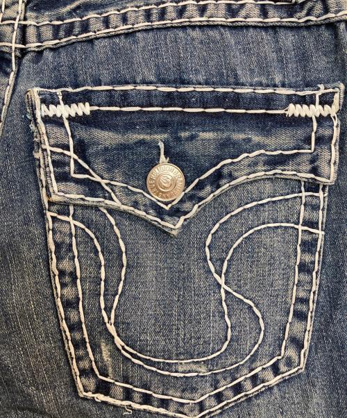 TRUE RELIGION（トゥルー レリジョン）TRUE RELIGION (トゥルー レリジョン) JOEY SUPER/ステッチデニムフレアパンツ インディゴ サイズ:30の古着・服飾アイテム