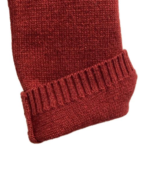 HERMES（エルメス）HERMES (エルメス) シルクスカーフドッキングカシミヤニット レッド サイズ:MEの古着・服飾アイテム