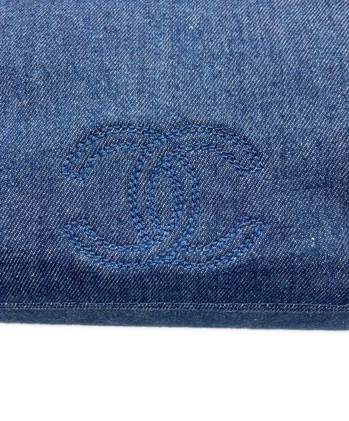 CHANEL（シャネル）CHANEL (シャネル) ココマークデニムレザーハンドトートバッグ インディゴ×ブラウンの古着・服飾アイテム