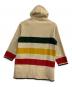 WOOLRICH (ウールリッチ) マルチボーダーウールフーデッドコート アイボリー サイズ:記載なし(実寸サイズ参考)：16000円