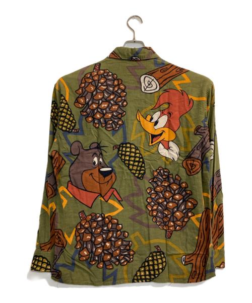 CASTELBAJAC（カステルバジャック）CASTELBAJAC (カステルバジャック) 古着シャツ カーキ サイズ:Ⅼの古着・服飾アイテム