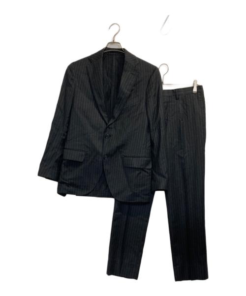 LARDINI（ラルディーニ）LARDINI (ラルディーニ) セットアップストライプスーツ グレー サイズ:46の古着・服飾アイテム