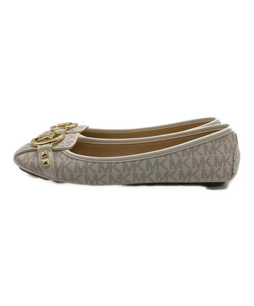MICHAEL KORS（マイケルコース）MICHAEL KORS (マイケルコース) ドライビングシューズ ブラウン×アイボリー サイズ:25cmの古着・服飾アイテム