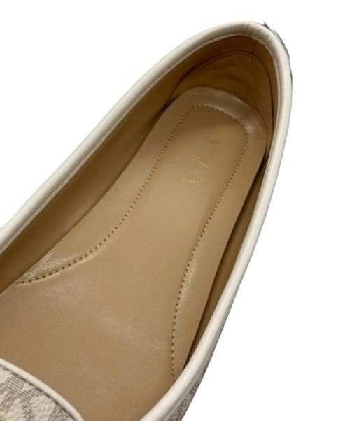MICHAEL KORS（マイケルコース）MICHAEL KORS (マイケルコース) ドライビングシューズ ブラウン×アイボリー サイズ:25cmの古着・服飾アイテム
