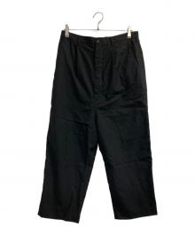 COMME des GARCONS HOMME（コムデギャルソン オム）の古着「WOOL TORO PANTS/ウールトロ パンツ」｜ブラック