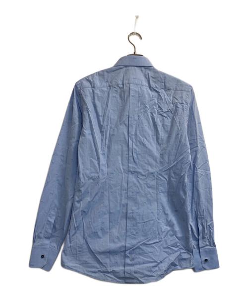 DOLCE & GABBANA（ドルチェ＆ガッバーナ）DOLCE & GABBANA (ドルチェ＆ガッバーナ) DGジャカードシャツ ブルー サイズ:151/2の古着・服飾アイテム