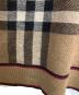 中古・古着 BURBERRY (バーバリー) ノヴァチェッククルーネックニット ブラウン×レッド サイズ:Ｍ：45000円